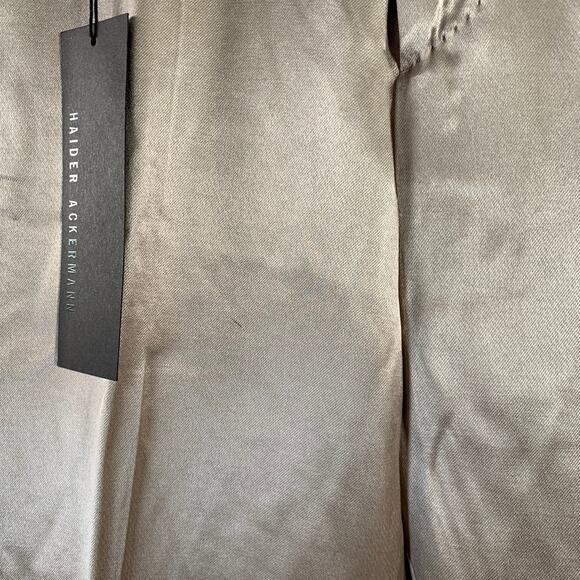 HAIDER ACKERMANN Size 32 Champagne Viscose Silk Satin Zip Fly Casual Pants - Picture 6 of 11